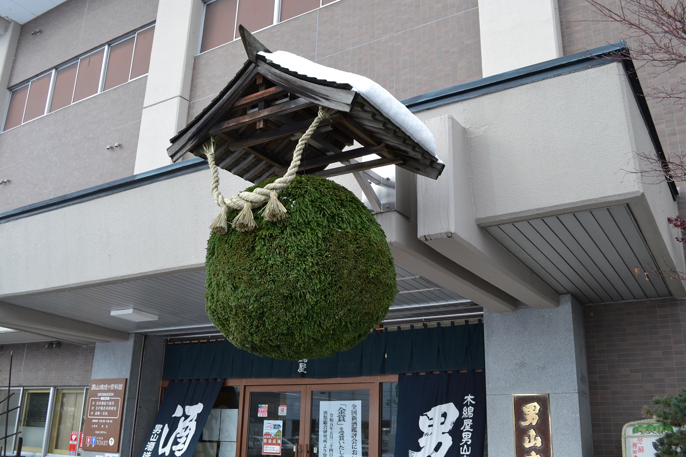 酒林の付け替えを行いました！