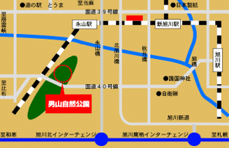 男山自然公園のマップ